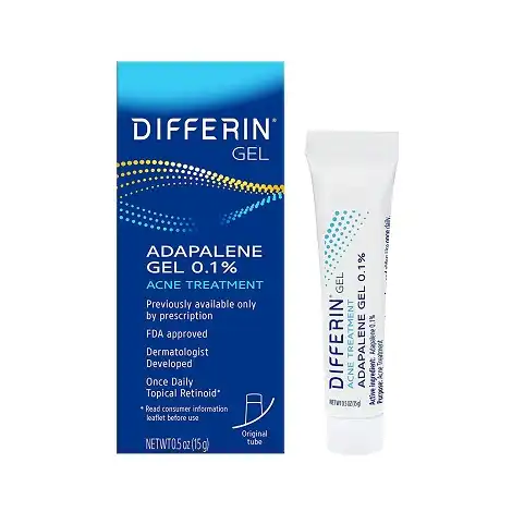Differin Adapalene Gel 0.1% Acne Treatment (Differin Gel)