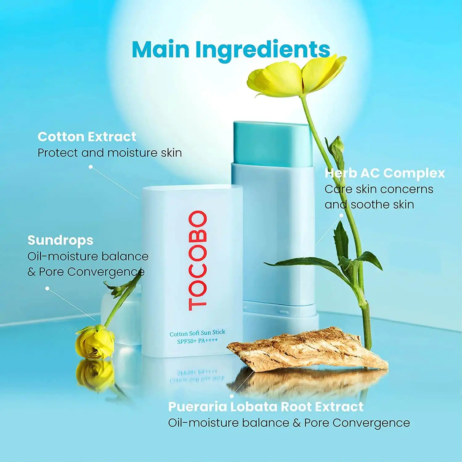 Tocobo Cotton Soft Sun Stick SPF50+ PA++++ 19ml
