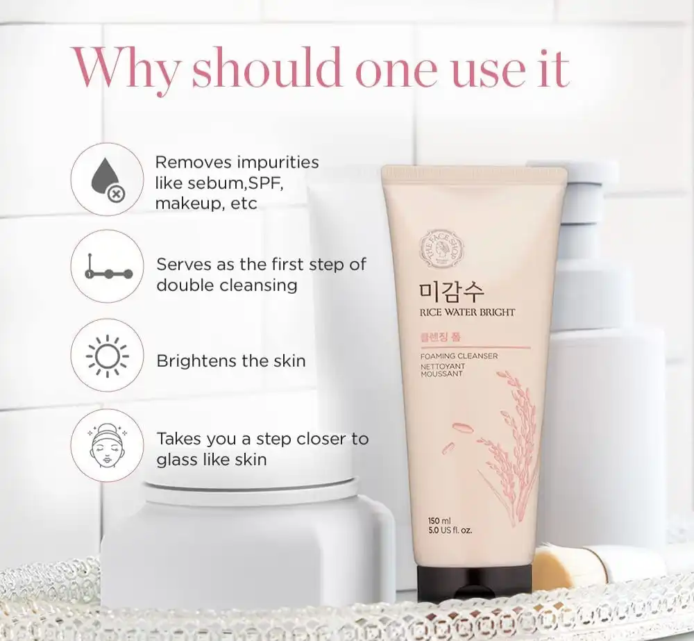 The Face Shop Rice Water Bright Foaming Cleanser 150ml